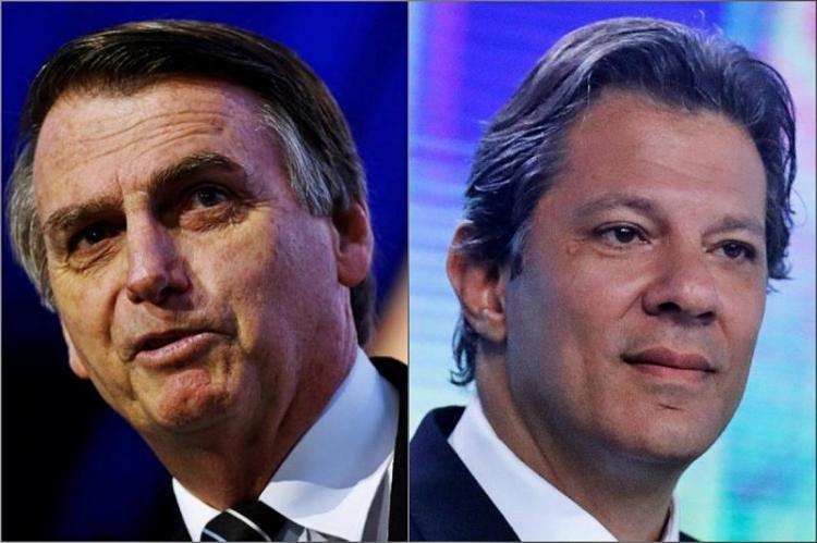 Bolsonaro e Haddad disputam 2.ª volta