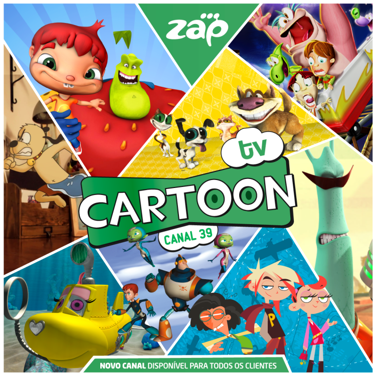 ZAP lança mais um canal infantil, Cartoon TV.