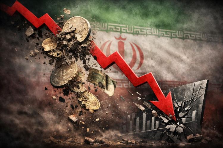 Rial iraniano perde mais de metade do valor enquanto PIB contrai 10,1%